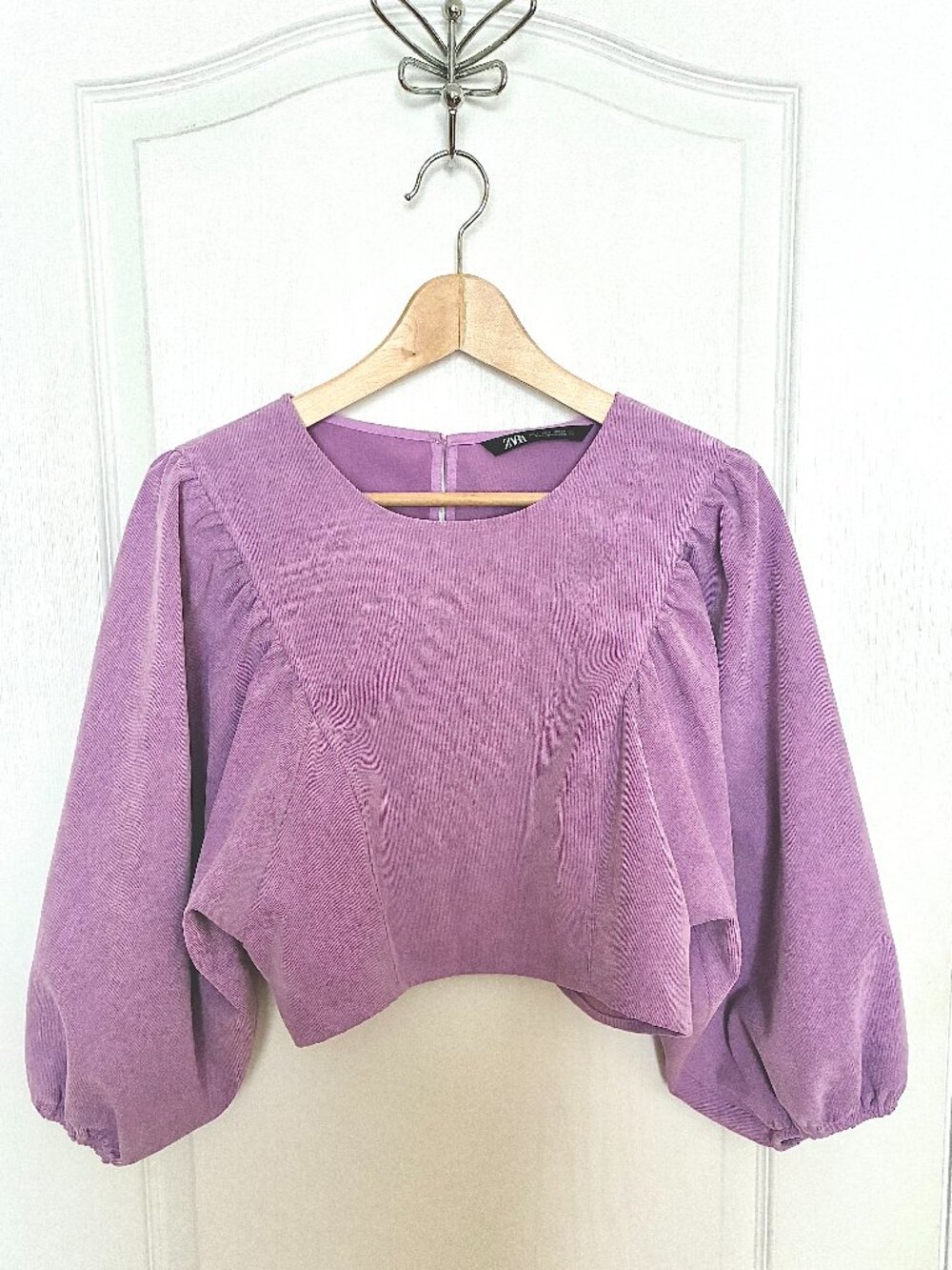 Zara Fine Wale Crop Top